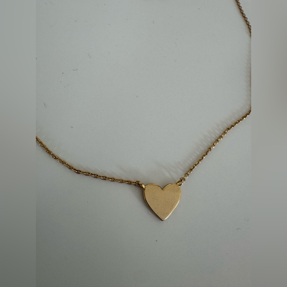 Gold Heart Pendant Necklace